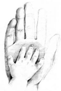 Pencil Sketch. Delicate touch